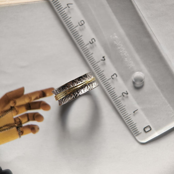 Silver ring without stones