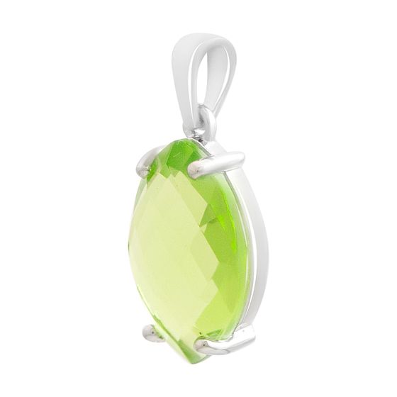 Серебряная подвеска с хризолітом 4.862ct