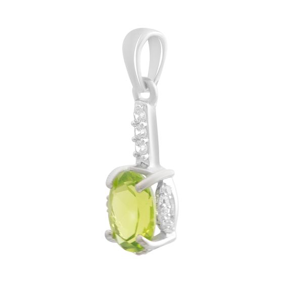 Серебряная подвеска с хризолітом 1.755ct