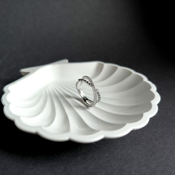 Silver Ring with Fianites