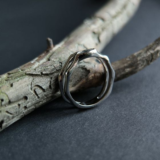 Silver Ring with Fianites