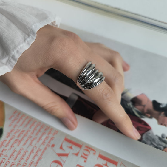 Silver ring without stones