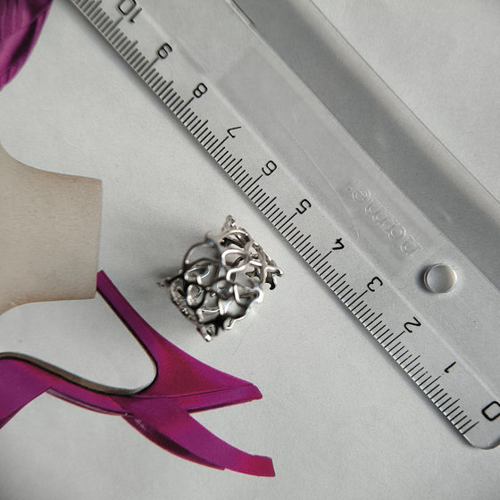 Silver ring without stones