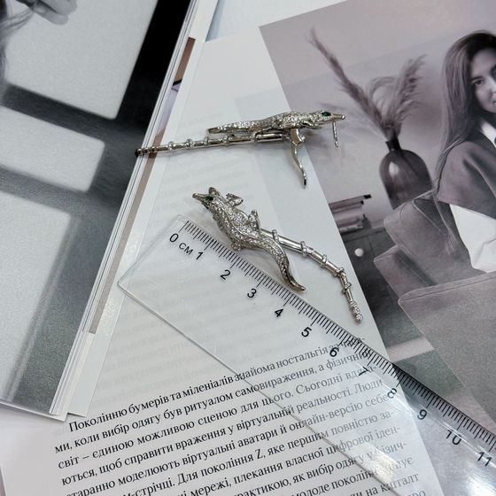 Silver Earrings with Fianites