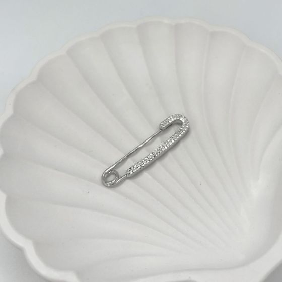 Серебряная подвеска с фианитами