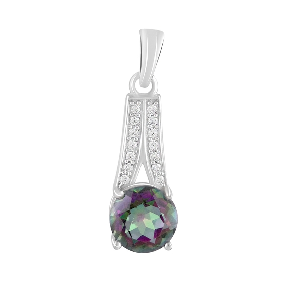 Silver pendant with mystic topaz 1.8ct