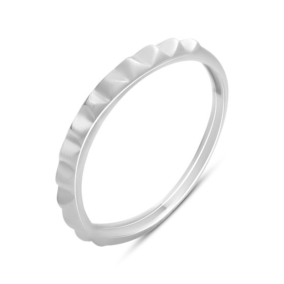 Silver ring without stones