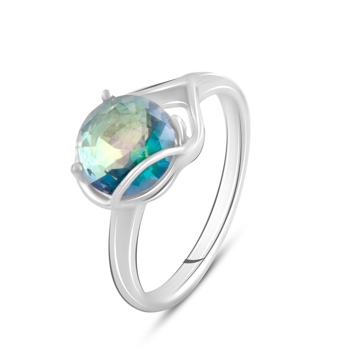 Срібна каблучка з містик топазом 1.425ct