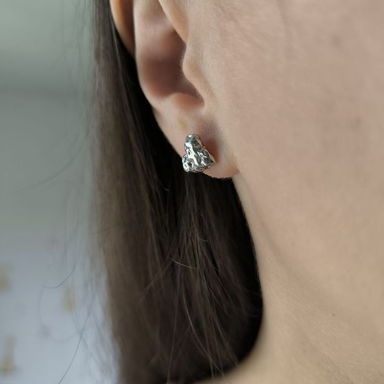 Срібні сережки без каменів