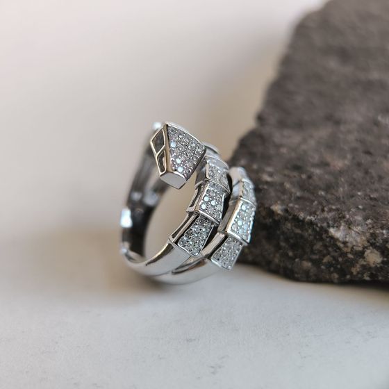 Silver Ring with Fianites