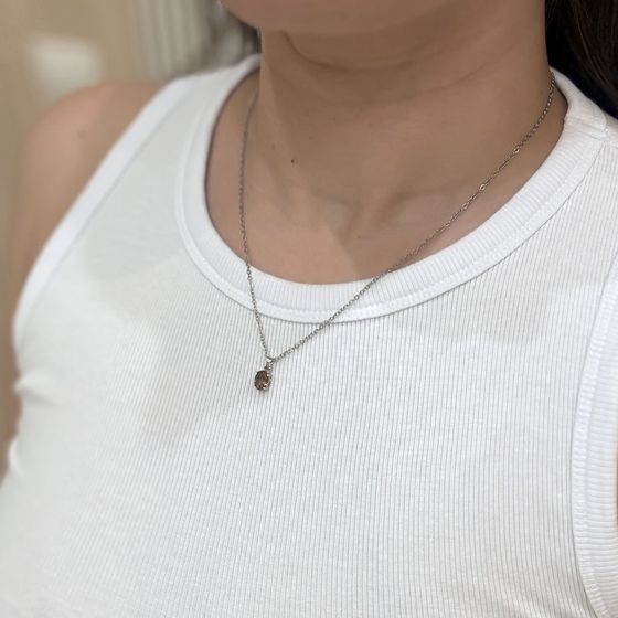 Срібна підвіска з султанітом