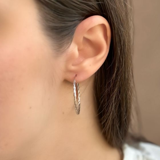 Серебряные серьги без камней