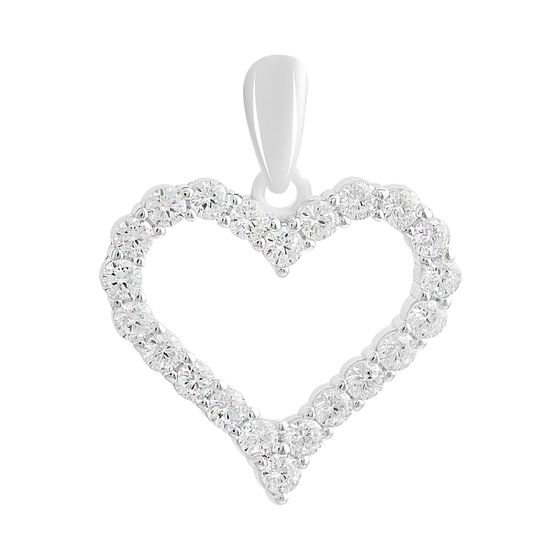 Срібна підвіска з фіанітами