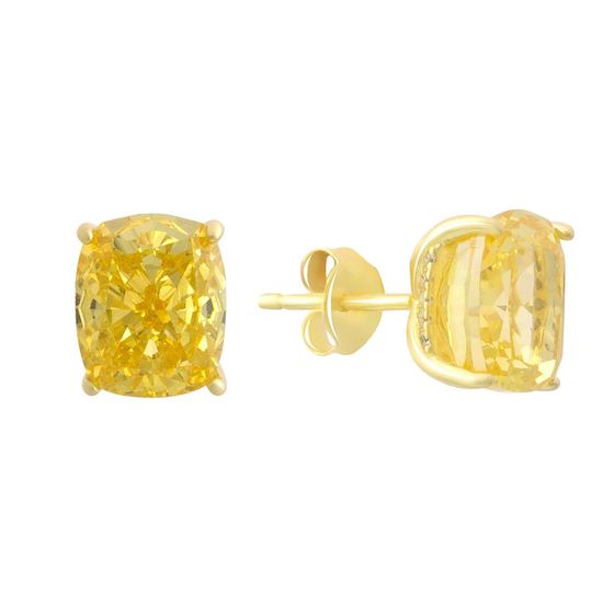 Срібні сережки з фіанітами