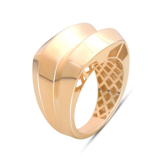 A gold ring without stones