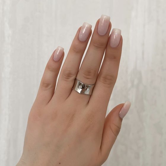 Silver ring without stones