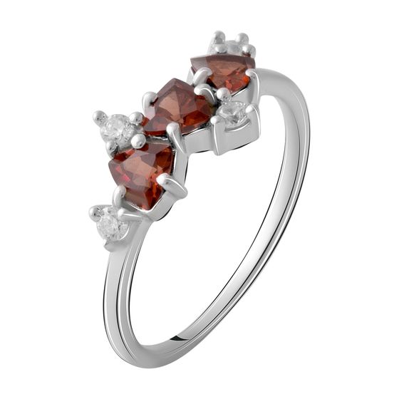 Серебряное кольцо с гранатом 1.067ct