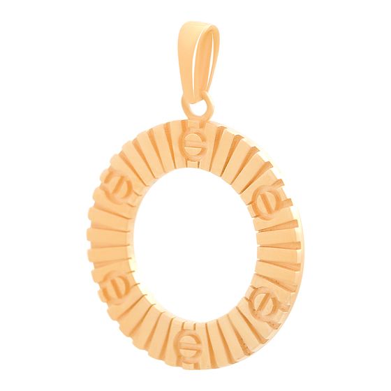 Gold pendant without stones