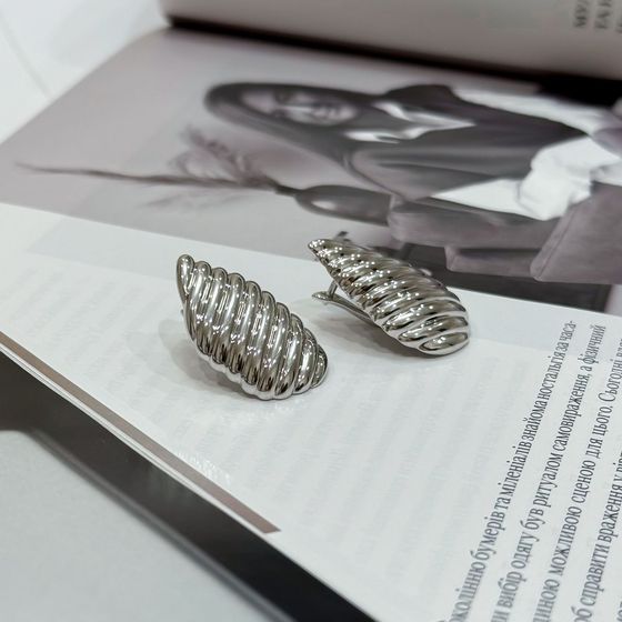 Серебряные серьги без камней