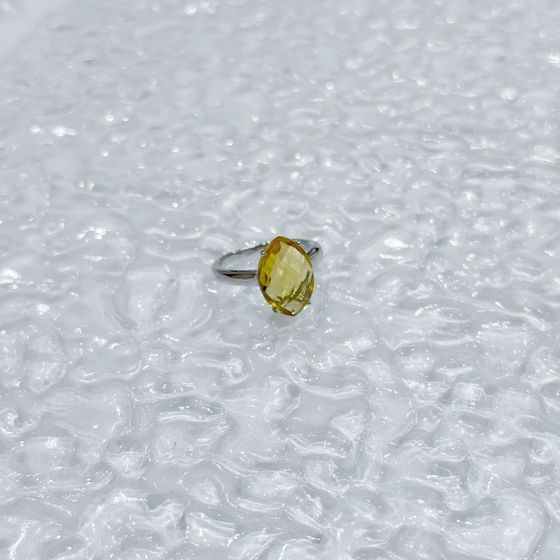 Срібна каблучка з цитрином nano 4.806ct