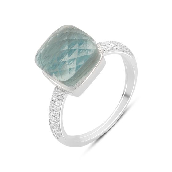 Silver Ring with Fianites