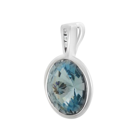 Серебряная подвеска с фианитами