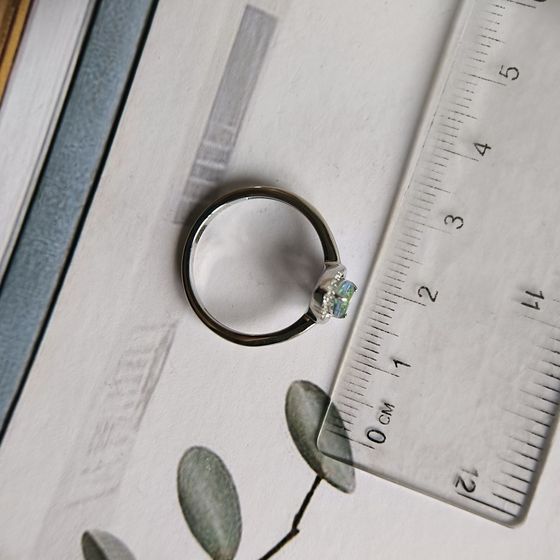 Срібна каблучка з містик топазом 0.555ct