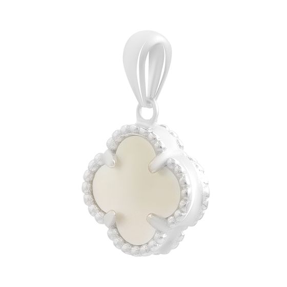 Silver pendant with mother-of-pearl