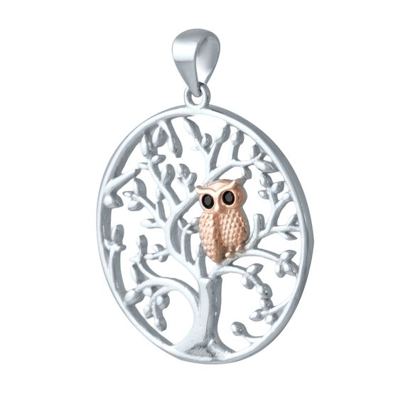 Silver pendant with phianites