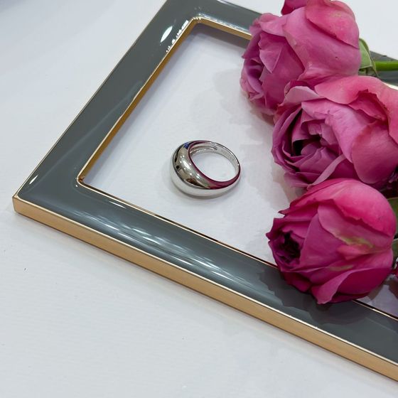 Silver ring without stones