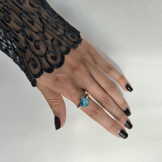 Silver Ring with Fianites