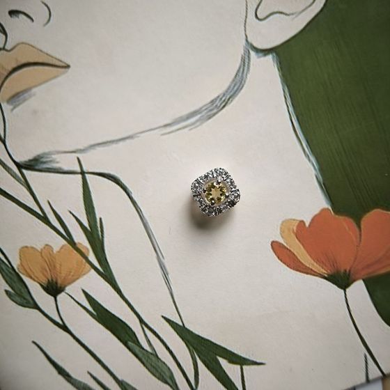 Срібна підвіска з цитрином nano 0.305ct