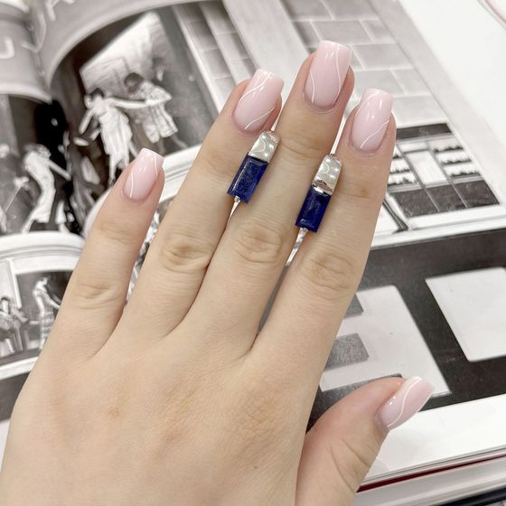 Срібні сережки з сапфіром 6.46ct