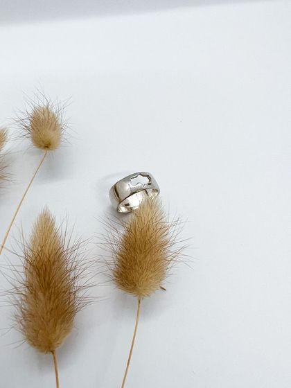 Silver ring without stones