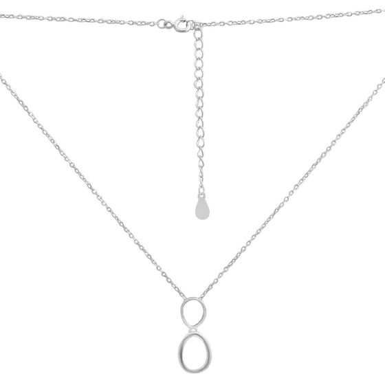 Серебряное колье с перламутром