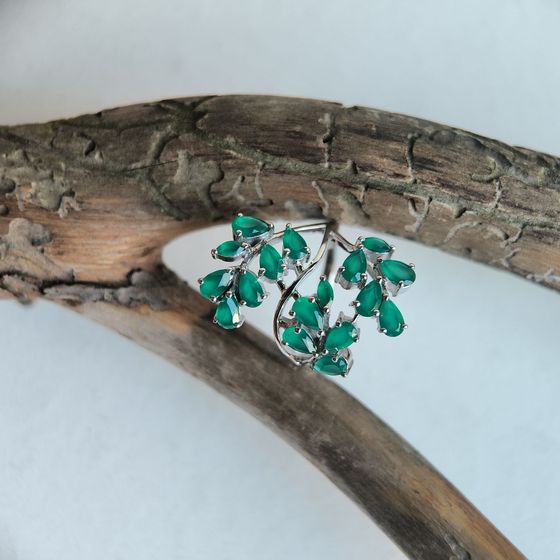 Срібна каблучка з агатом 3.038ct