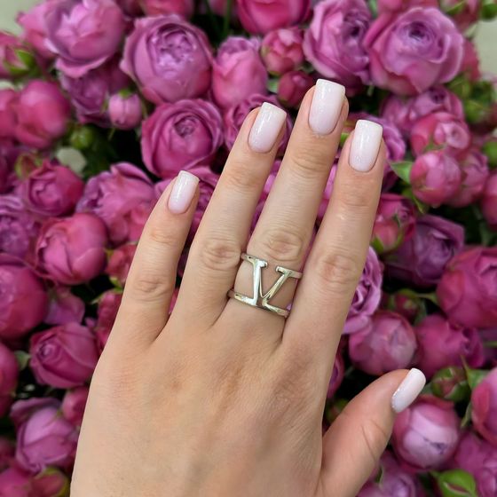 Silver ring without stones