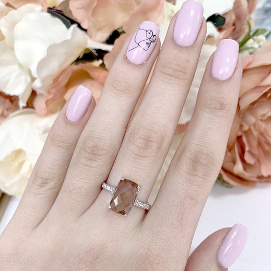 Серебряное кольцо с султанитом 3.53ct