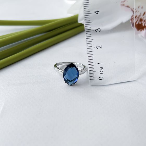 Серебряное кольцо с танзанитом nano 4.4ct