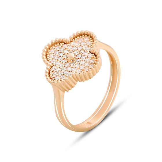 Серебряное кольцо с фианитами 0.56ct