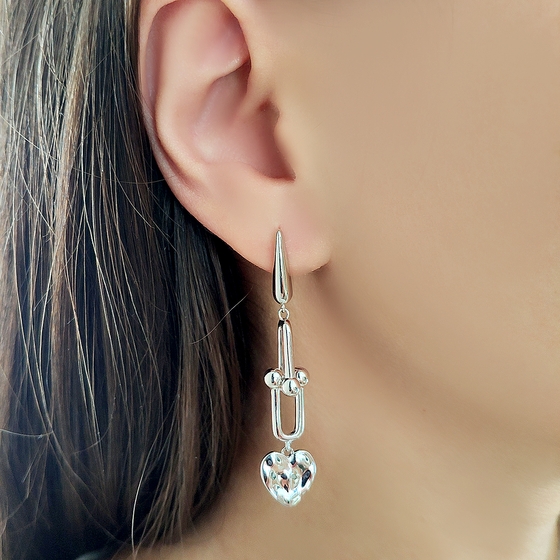 Срібні сережки без каменів