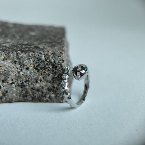 Silver Ring with Fianites