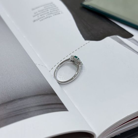 Срібна каблучка з агатом 1,1 карата