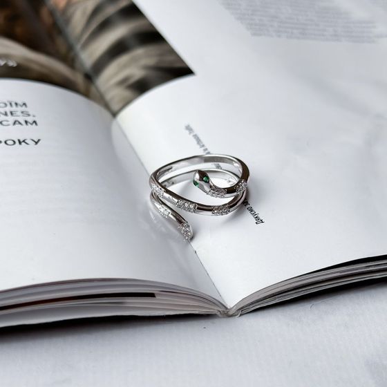 Silver Ring with Fianites