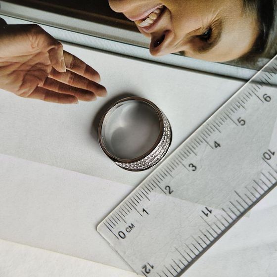 Silver Ring with Fianites