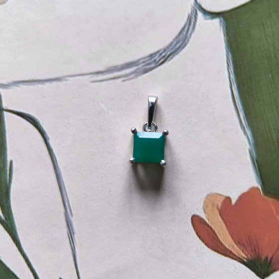 Срібна підвіска з агатом 0.617ct