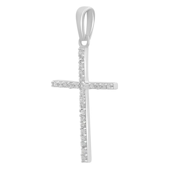 Золотая подвеска с фианитами 0.27ct