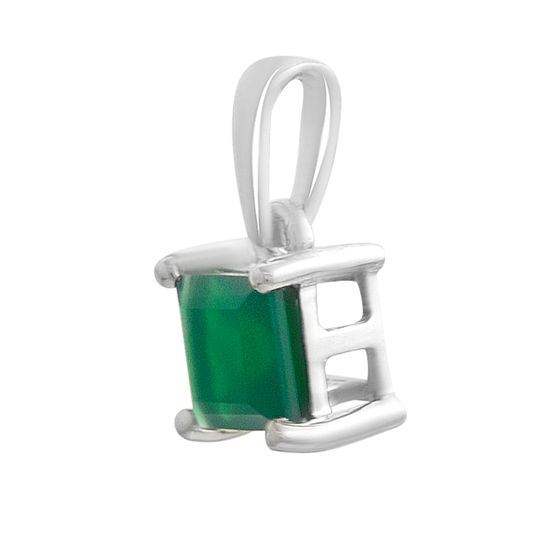 Серебряная подвеска с агатом 0.617ct