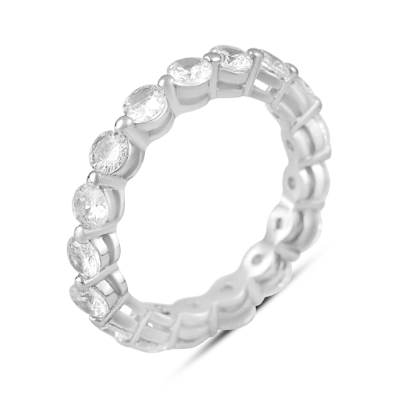Silver Ring with Fianites