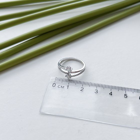 Silver Ring with Fianites